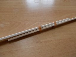 割り箸弓矢の作り方1